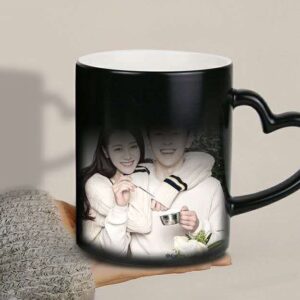 Magic Color Changing Heart Handle Mug