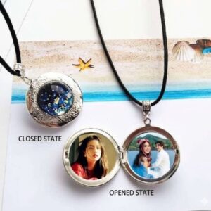 Custom Round Photo Pendant Necklace